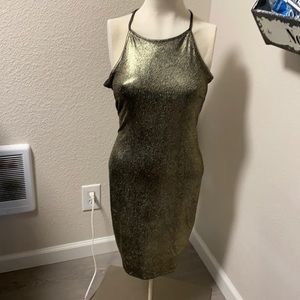 Gold dress